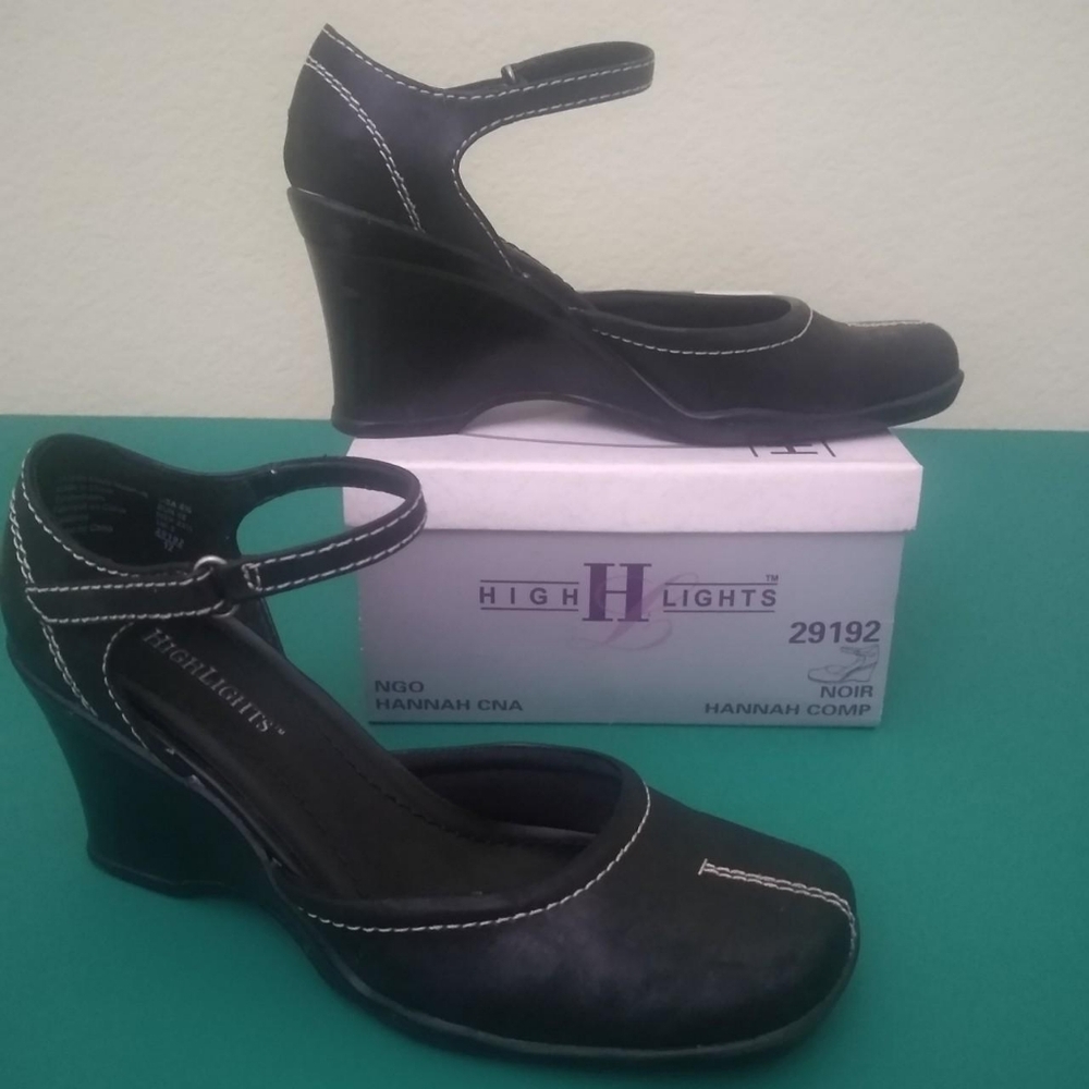 HighLights | Vintage Black Wedges